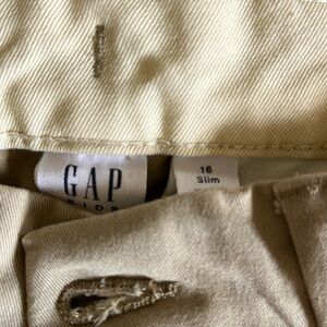Gap khaki boys 16 slim pants, never used